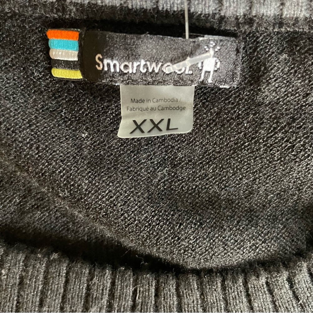 Smartwool Mens Sparwood Crew Black Sweater - Picture 5 of 12